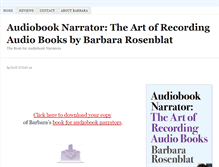 Tablet Screenshot of barbaraaudiobooknarrator.com